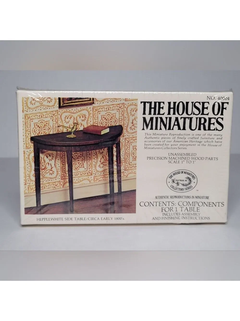 Vintage The House Of Minitures Hepplewhite Side Table #40004